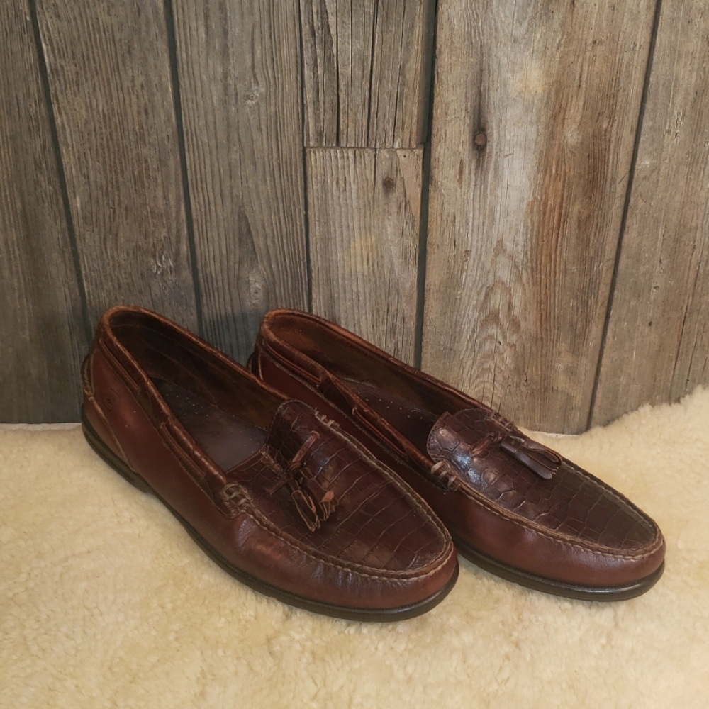 Sperry mens slip on slides leather shoes sz13